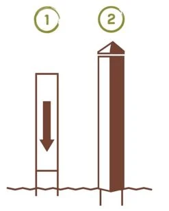 Be Proud Art Pole -Bird Haven Shop Art Pole Installation