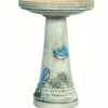 Bluebird Pedestal Birdbath-Locking Top