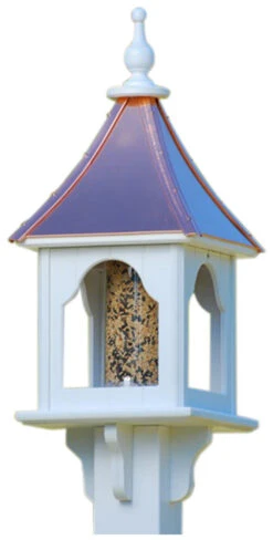 Copper Roof Bird Feeder - Square 28x10 -Bird Haven Shop BF 10 SQ BC