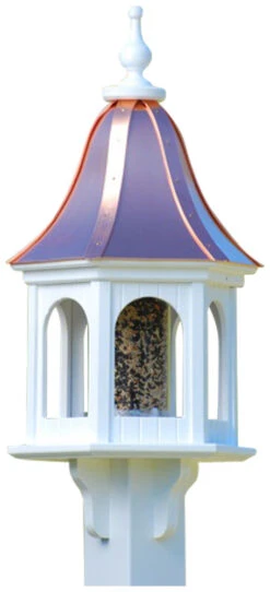 Copper Roof Gazebo Bird Feeder Bell Shape - 28x12 -Bird Haven Shop BF12 BC PANELS