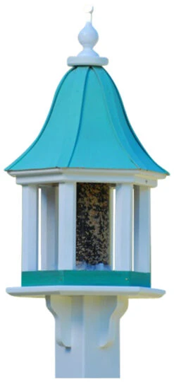 Copper Roof Bird Feeder Column Style - 28x12 6 Copper Roof Bird Feeder Column Style - 28x12 -Bird Haven Shop BF12 PC COLUMNS