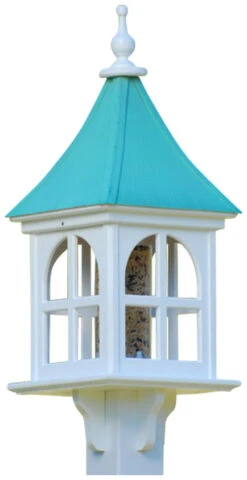 Copper Roof Bird Feeder Arch Window - 28x12 -Bird Haven Shop BF12 SQ PC