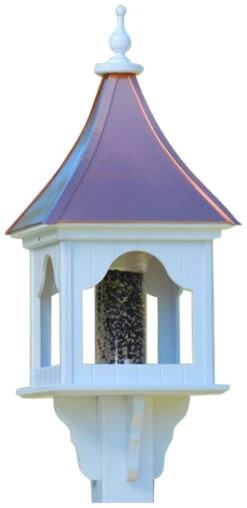 Copper Roof Bird Feeder Square Gazebo - 36x14 -Bird Haven Shop BF14 SQ BC
