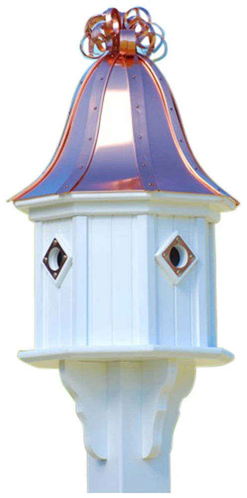 Copper Roof Birdhouse 34x14 Ribbon Detail 4 Portals 3 Copper Roof Birdhouse 34x14 Ribbon Detail 4 Portals - Image 3