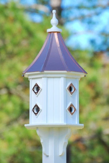 Copper Roof Dovecote Birdhouse 36x14 Slope - 8 Portals 1 Copper Roof Dovecote Birdhouse 36x14 Slope - 8 Portals