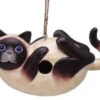 Siamese Cat Wooden Birdhouse