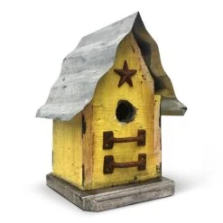 Barn Wood & Tin Rustic Birdhouses -Bird Haven Shop BarnWood Tin Rustic Birdhouse