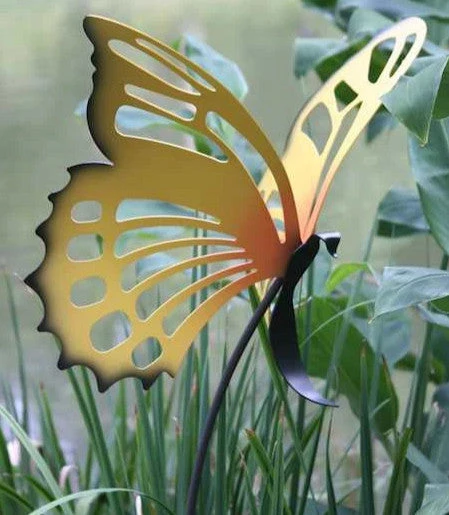 Large Butterfly Garden Stakes Set/3 1 Large Butterfly Garden Stakes Set/3