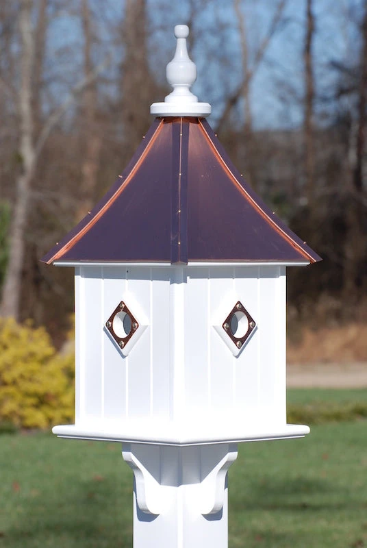 Copper Roof Birdhouse 28x10- 4 Portals 1 Copper Roof Birdhouse 28x10- 4 Portals