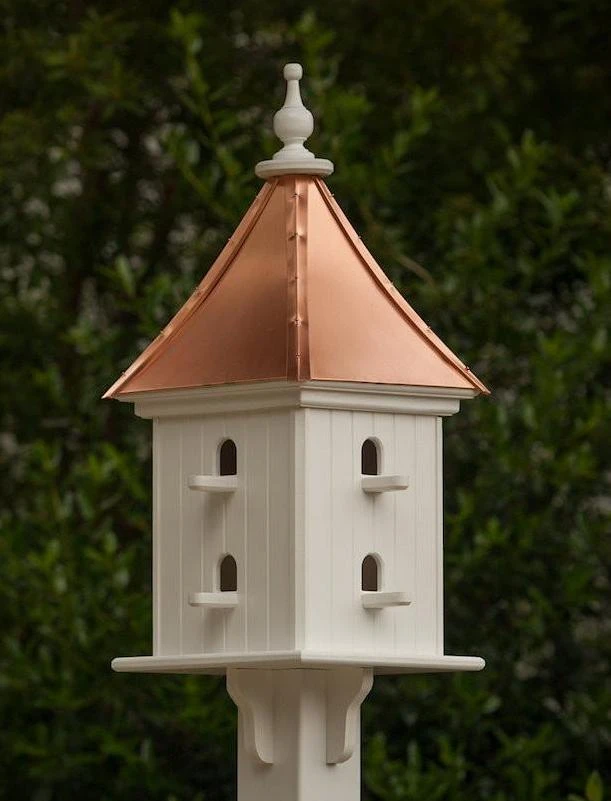 Copper Roof Birdhouse 28x12- 8 Perches 1 Copper Roof Birdhouse 28x12- 8 Perches