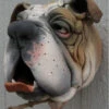 Bull Dog Ceramic Birdhouse