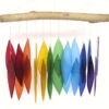 Rainbow Glass & Driftwood Wind Chime