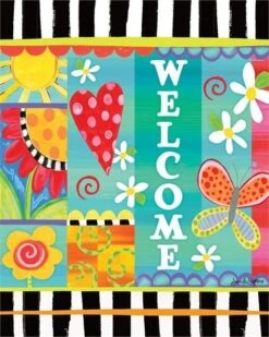 Folk Garden Art Pole -Bird Haven Shop FOLK GARDEN ART POLE 4 SIDE DETAIL