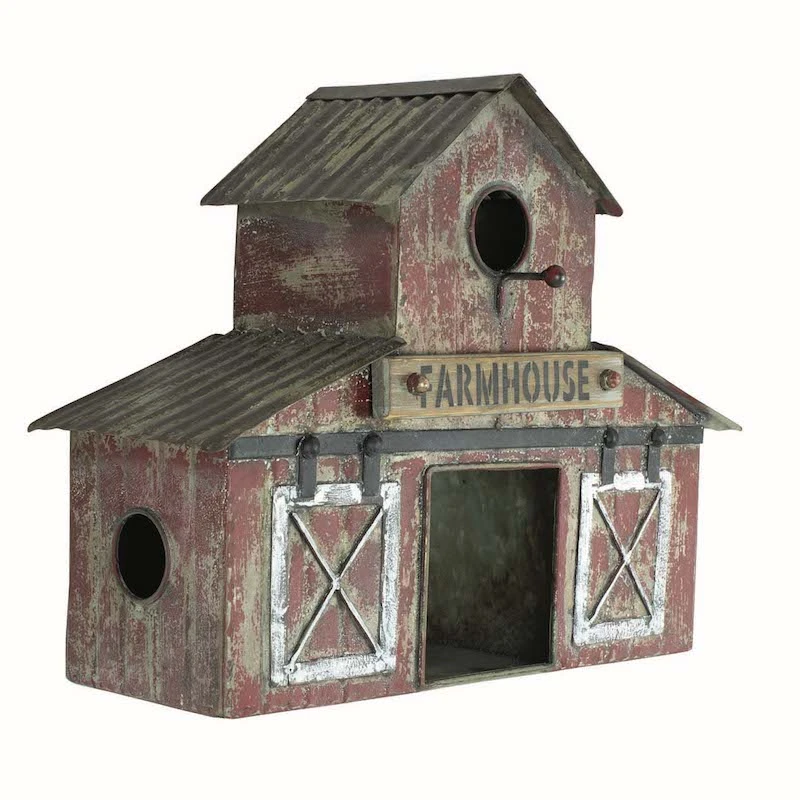 Farmhouse Barn Birdhouse- 3 Nest 1 Farmhouse Barn Birdhouse- 3 Nest