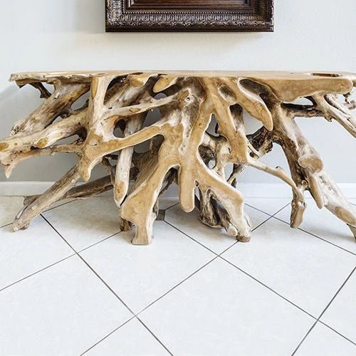 Teak Root Console Table 1 Teak Root Console Table