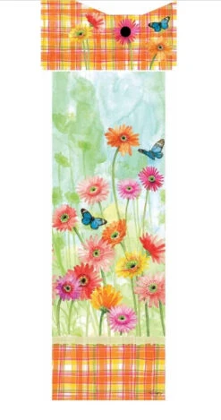 Birdhouse Art Poles 6 Ft. Post -Bird Haven Shop GerberaDaisy4 sided artwork
