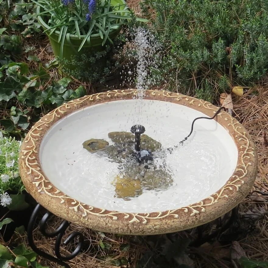 Large Solar Fountain Bird Bath 2 Large Solar Fountain Bird Bath - Image 2