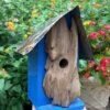 Rustic Log Front Birdhouses- 2 Sizes
