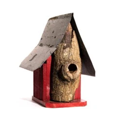 Natural Log Front Birdhouses 12 Natural Log Front Birdhouses -Bird Haven Shop Natural Log Front Birdhouse 2A