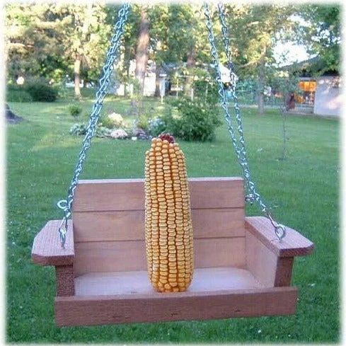 Porch Swing Squirrel Feeder- Cedar Or Poly 1 Porch Swing Squirrel Feeder- Cedar Or Poly