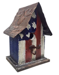 Barn Wood & Tin Rustic Birdhouses -Bird Haven Shop Rustic Birdhouse Americana
