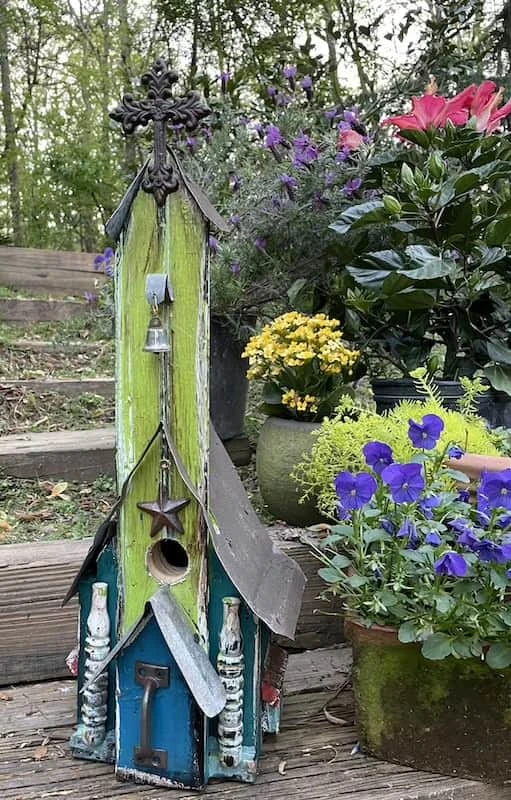 Rustic Church Birdhouses- Medium 12 Rustic Church Birdhouses- Medium - Image 12