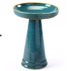 Simple Elegance Pedestal Bird Bath- 4 Colors -Bird Haven Shop Simple Elegance Tall Birdbath Turquoise