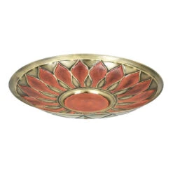 Brass Leaves Solar Bubbler Bird Bath 11 Brass Leaves Solar Bubbler Bird Bath -Bird Haven Shop Solar Bird Bath Deatil