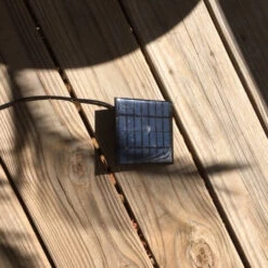 Red Petals Solar Bubbler Bird Bath -Bird Haven Shop Solar panel 10 ft cord