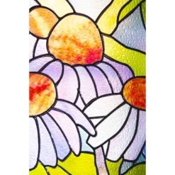 Stained Glass Dragonfly Panel -Bird Haven Shop Stained Glass panel Flower Detail