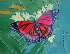 Ceramic Art Tile-Butterfly 8x12