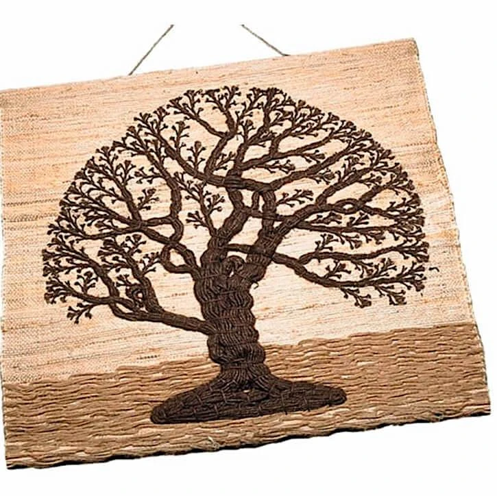 Jute Tree Of Life Tapestry 1 Jute Tree Of Life Tapestry