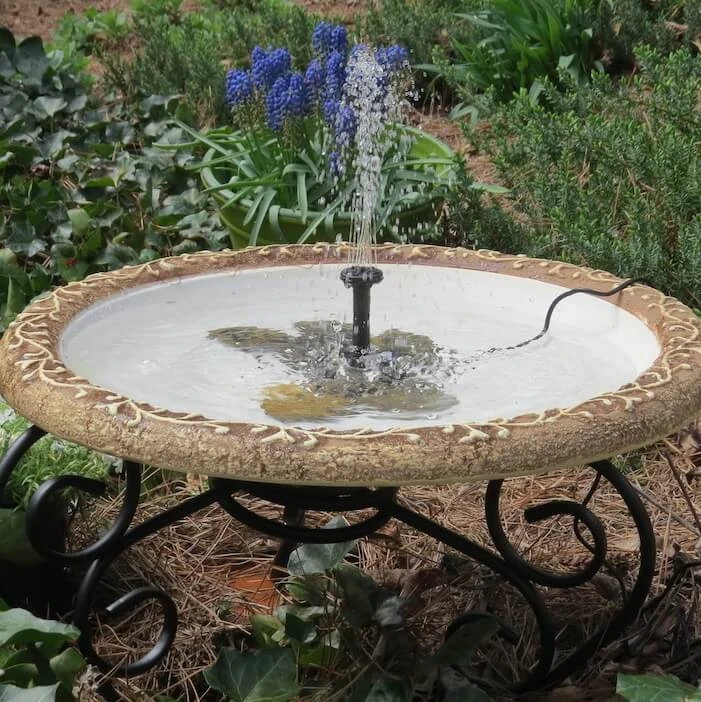 Large Solar Fountain Bird Bath 1 Large Solar Fountain Bird Bath