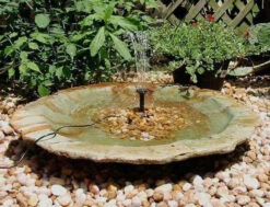 Large Ground Bird Bath- Organic Patina 8 Large Ground Bird Bath- Organic Patina -Bird Haven Shop add a fountain
