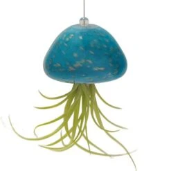 Jellyfish Air Plant Hangers Set/3 -Bird Haven Shop jellyfish air plant hanger teal