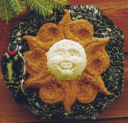 Large Sun Face Bird Seed Wreath 1 Large Sun Face Bird Seed Wreath