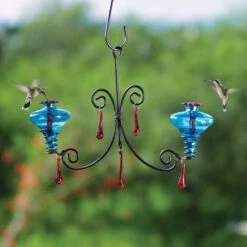 Mini-Blossom Chandelier Hummingbird Feeder