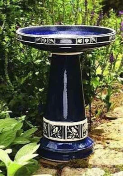 Zanesville Bird Bath With Locking Top- 2 Colors