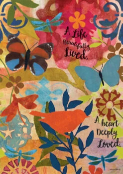 Sentimental Journey Tall Bird Bath -Bird Haven Shop sentimental journey birdbath art detail