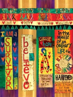 20" Vinyl Art Poles - 7 Designs -Bird Haven Shop survivor art pole 4 sided